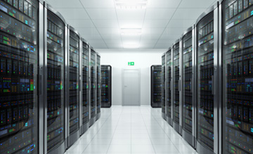 Image of some servers in the rack